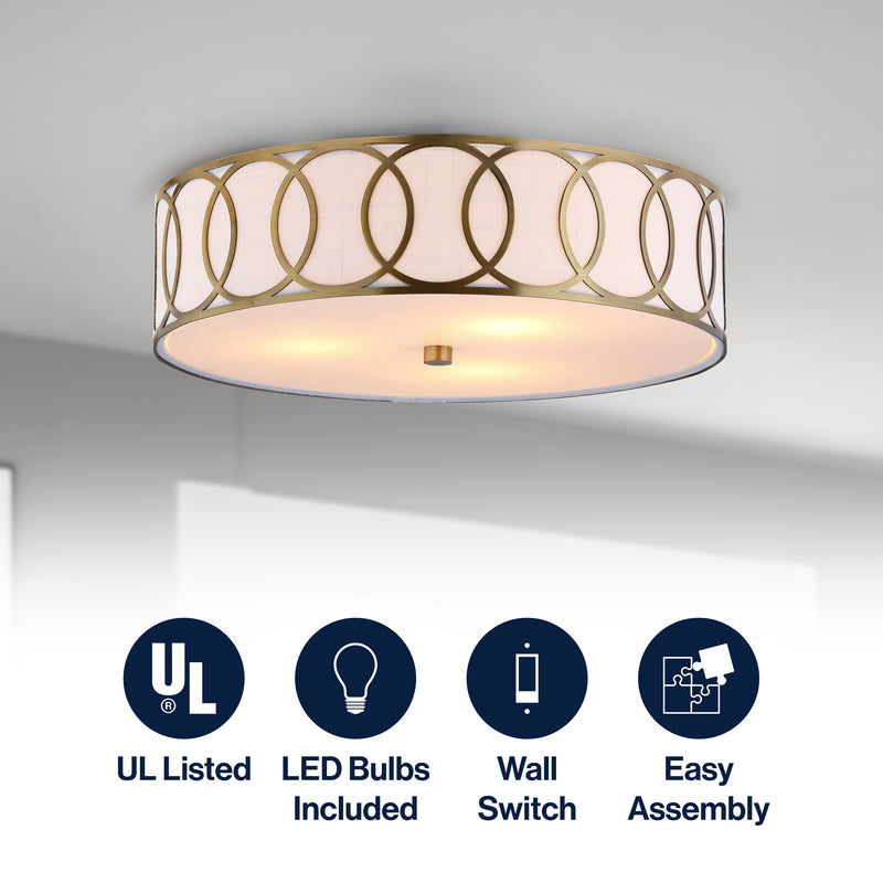 Aria Metal LED Flush Mount