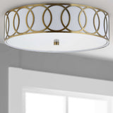 Aria Metal LED Flush Mount - JONATHAN Y