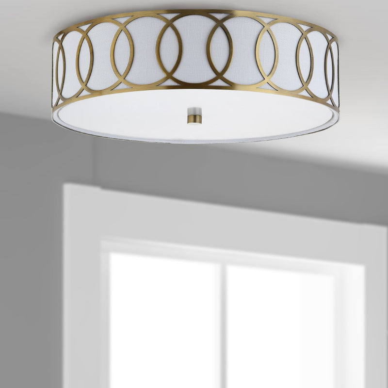 Aria Metal LED Flush Mount - JONATHAN Y