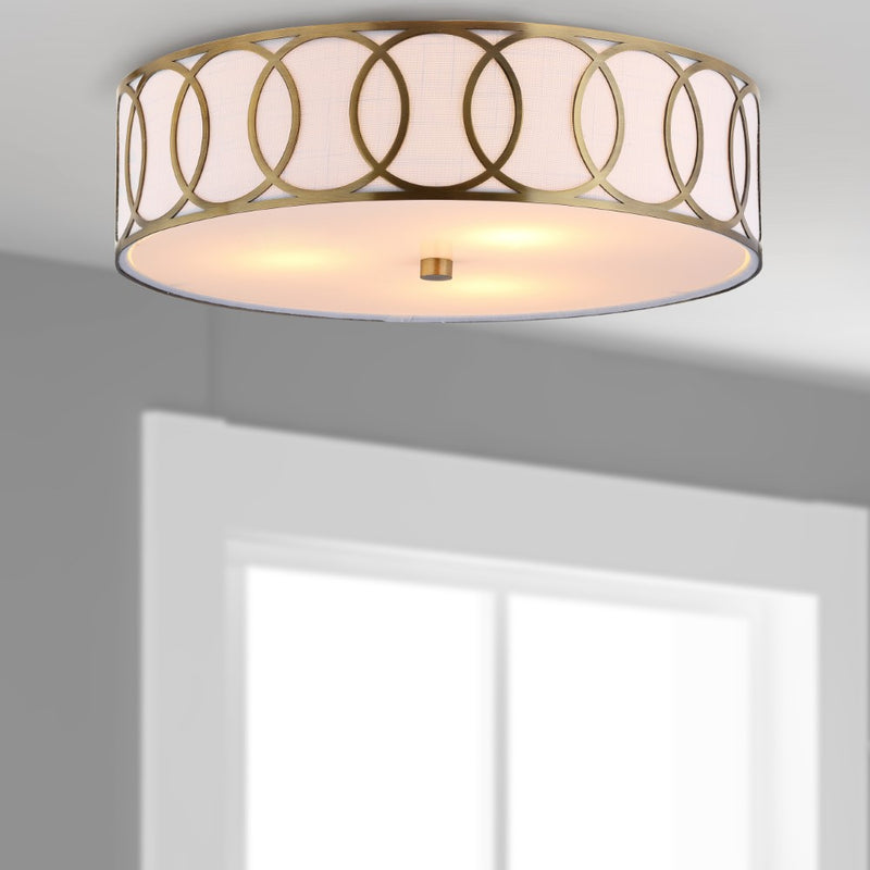 Aria Metal LED Flush Mount - JONATHAN Y