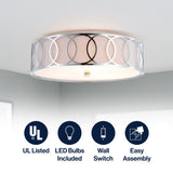 Aria Metal LED Flush Mount