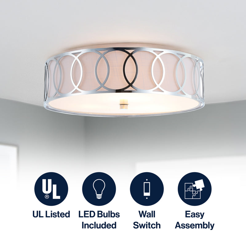 Aria Metal LED Flush Mount