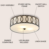 Aria Metal LED Flush Mount