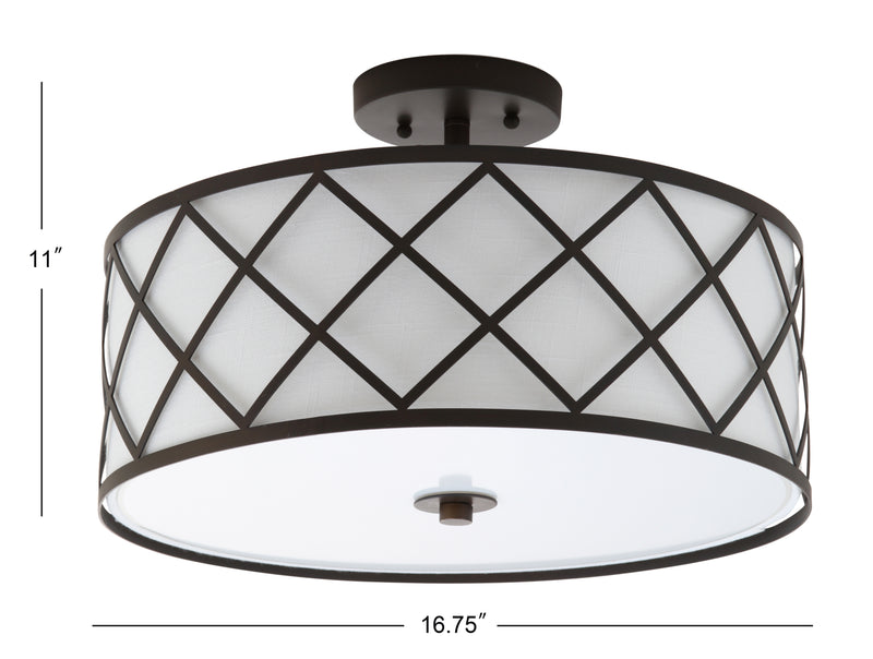 Elizabeth Metal LED Flush Mount - JONATHAN Y