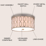 Link Metal LED Flush Mount - JONATHAN Y