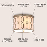 Link Metal LED Flush Mount