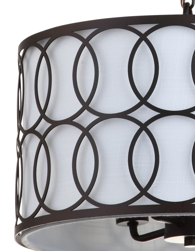 Loop  16" Metal LED Pendant - JONATHAN Y