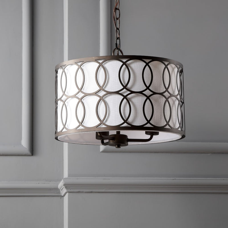 Loop  16" Metal LED Pendant - JONATHAN Y