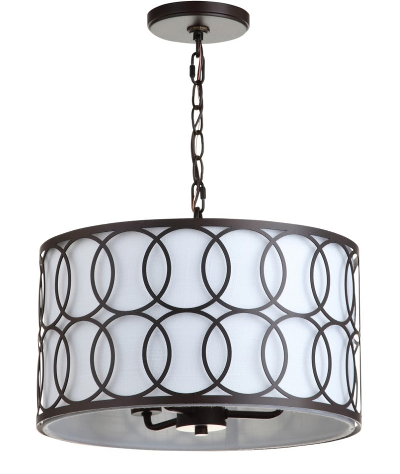 Loop  16" Metal LED Pendant - JONATHAN Y
