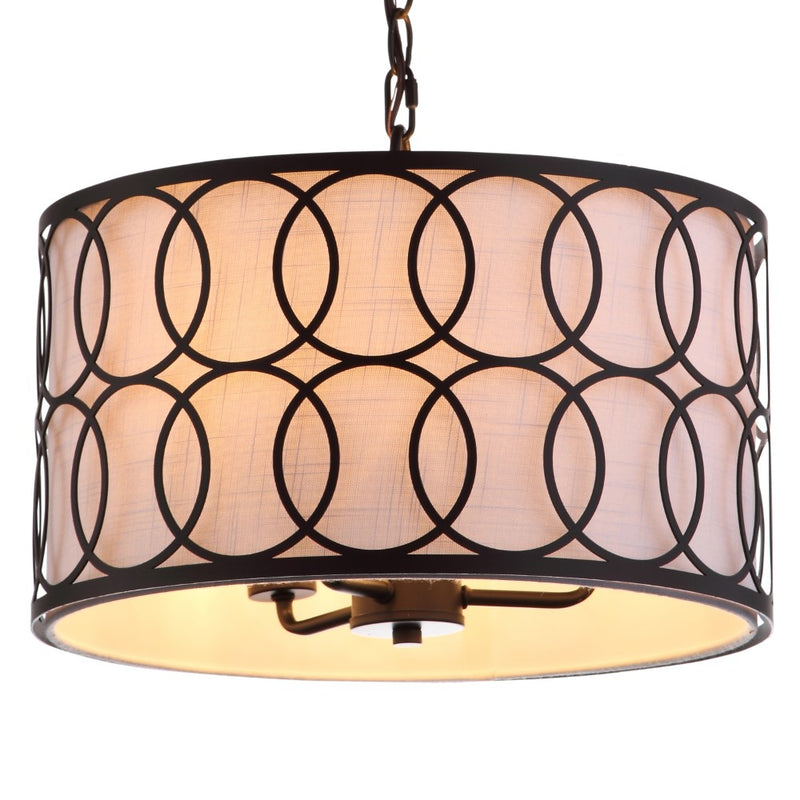 Loop  16" Metal LED Pendant - JONATHAN Y