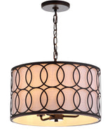 Loop  16" Metal LED Pendant - JONATHAN Y