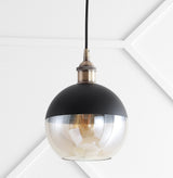 Nixon 7.5" Adjustable Drop Globe Metal/Glass LED Pendant - JONATHAN Y