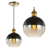 Nixon 7.5" Adjustable Drop Globe Metal/Glass LED Pendant - JONATHAN Y