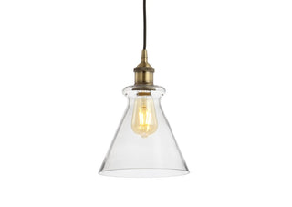 Goldwater 7.5" Adjustable Drop Metal/Glass LED Pendant - JONATHAN Y