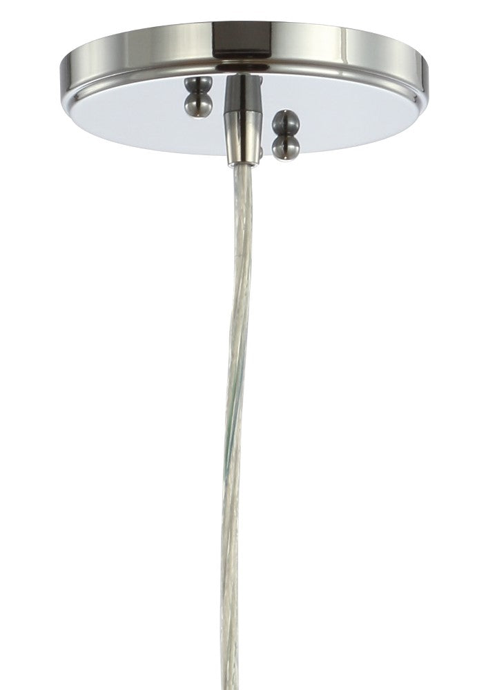 Goldwater 7.5" Adjustable Drop Metal/Glass LED Pendant - JONATHAN Y