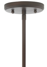 Kurtz School House Adjustable Drop Metal/Glass LED Pendant