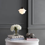 Kurtz School House Adjustable Drop Metal/Glass LED Pendant