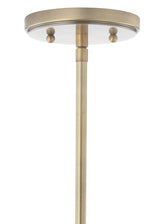 Kurtz School House Adjustable Drop Metal/Glass LED Pendant