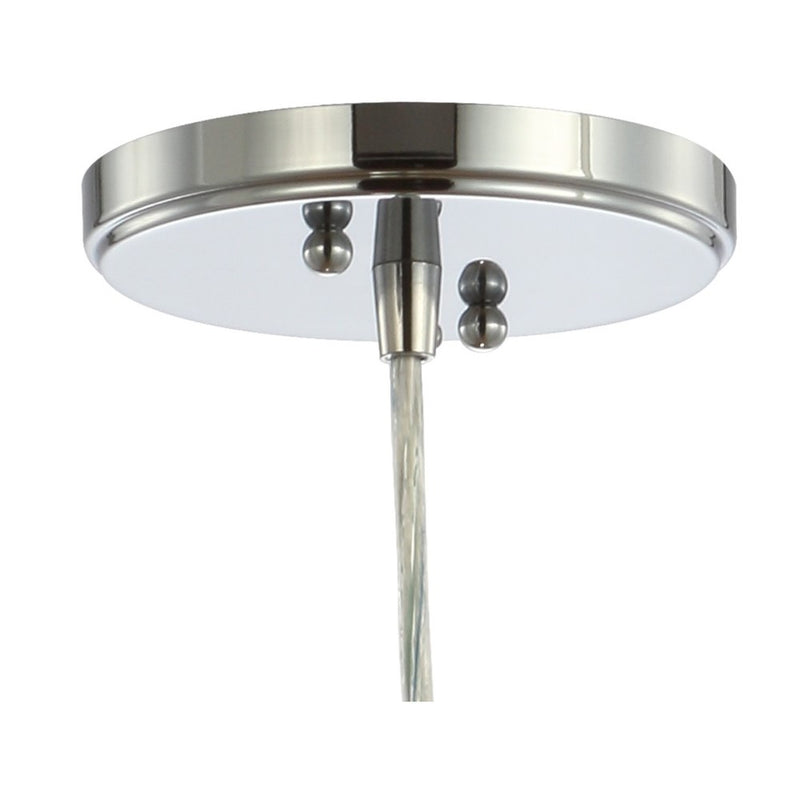 Cleo 5.5" Adjustable Metal/Glass LED Pendant - JONATHAN Y