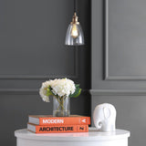 Cleo 5.5" Adjustable Metal/Glass LED Pendant - JONATHAN Y