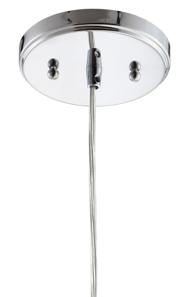 Ferano 9" Adjustable Metal/Glass LED Pendant - JONATHAN Y