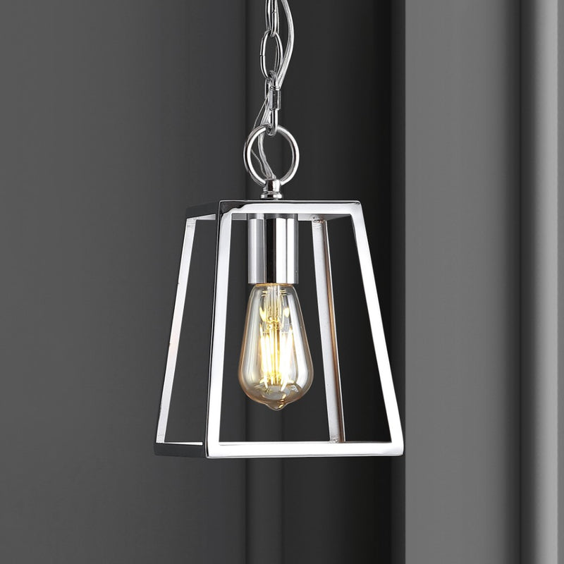 Ira 6.25" Adjustable Drop Metal LED Pendant - JONATHAN Y