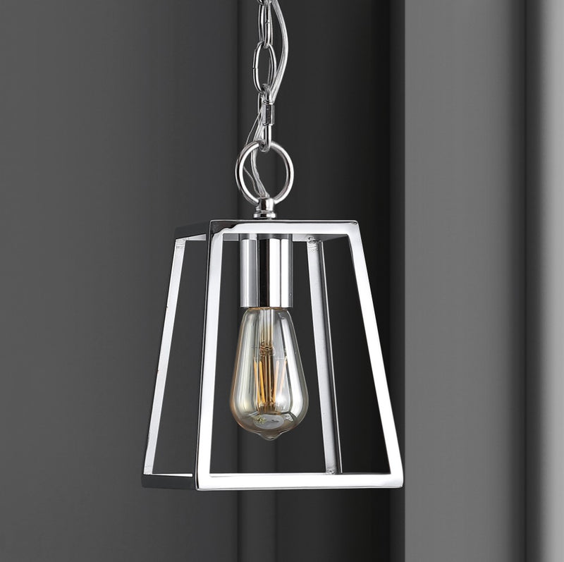 Ira 6.25" Adjustable Drop Metal LED Pendant - JONATHAN Y
