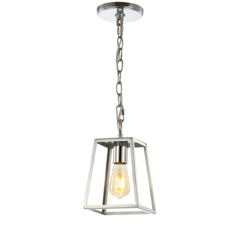 Ira 6.25" Adjustable Drop Metal LED Pendant - JONATHAN Y