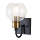 Marais Iron/Glass Rustic Vintage LED Vanity Light - JONATHAN Y