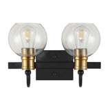 Marais Iron/Glass Rustic Vintage LED Vanity Light - JONATHAN Y