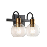 Marais Iron/Glass Rustic Vintage LED Vanity Light - JONATHAN Y