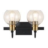 Marais Iron/Glass Rustic Vintage LED Vanity Light - JONATHAN Y