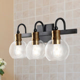Marais Iron/Glass Rustic Vintage LED Vanity Light