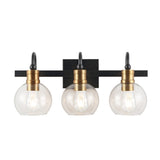 Marais Iron/Glass Rustic Vintage LED Vanity Light - JONATHAN Y