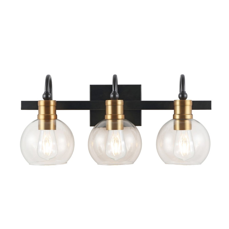 Marais Iron/Glass Rustic Vintage LED Vanity Light - JONATHAN Y