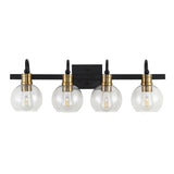 Marais Iron/Glass Rustic Vintage LED Vanity Light