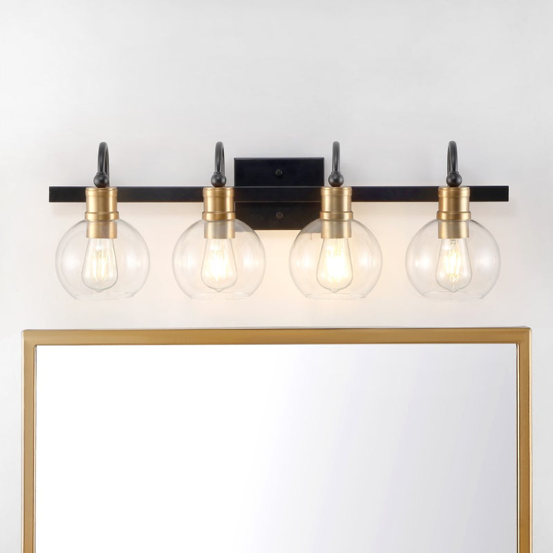 Marais Iron/Glass Rustic Vintage LED Vanity Light