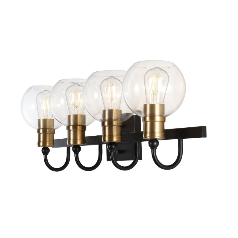 Marais Iron/Glass Rustic Vintage LED Vanity Light