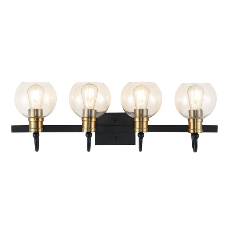 Marais Iron/Glass Rustic Vintage LED Vanity Light