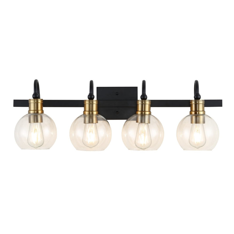 Marais Iron/Glass Rustic Vintage LED Vanity Light