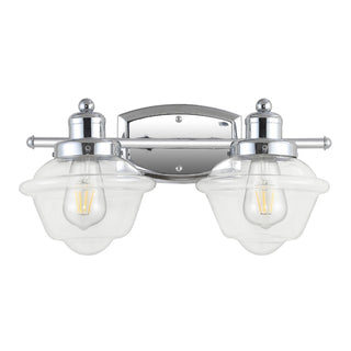 Orleans Iron/Glass schoolhouse LED Vanity Light - JONATHAN Y