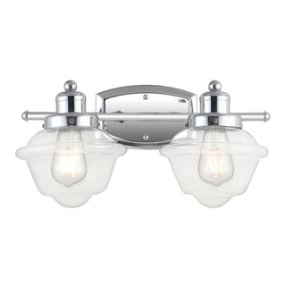 Orleans Iron/Glass schoolhouse LED Vanity Light - JONATHAN Y