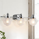 Orleans Iron/Glass schoolhouse LED Vanity Light - JONATHAN Y