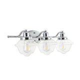 Orleans Iron/Glass schoolhouse LED Vanity Light - JONATHAN Y
