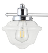 Orleans Iron/Glass schoolhouse LED Vanity Light