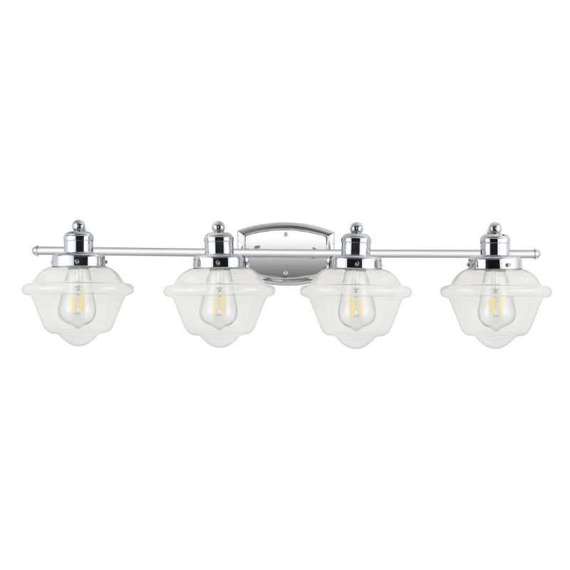 Orleans Iron/Glass schoolhouse LED Vanity Light