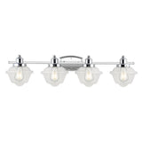 Orleans Iron/Glass schoolhouse LED Vanity Light