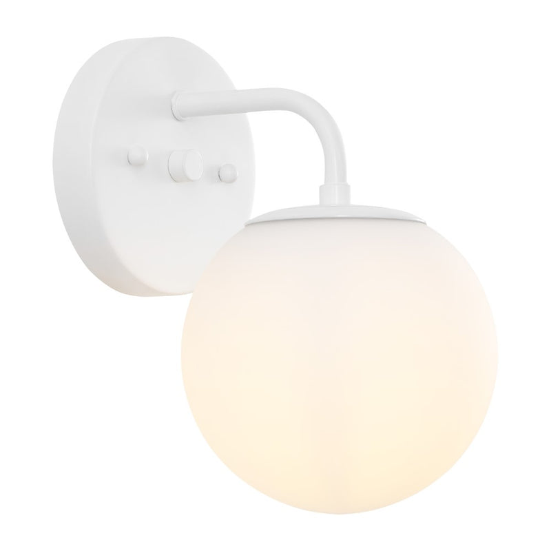 Louis Parisian Globe Metal/Frosted Glass Modern Contemporary LED Vanity