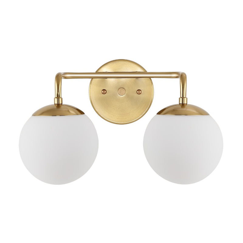 Louis Parisian Globe Metal/Frosted Glass Modern Contemporary LED Vanity