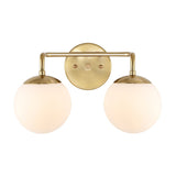 Louis Parisian Globe Metal/Frosted Glass Modern Contemporary LED Vanity